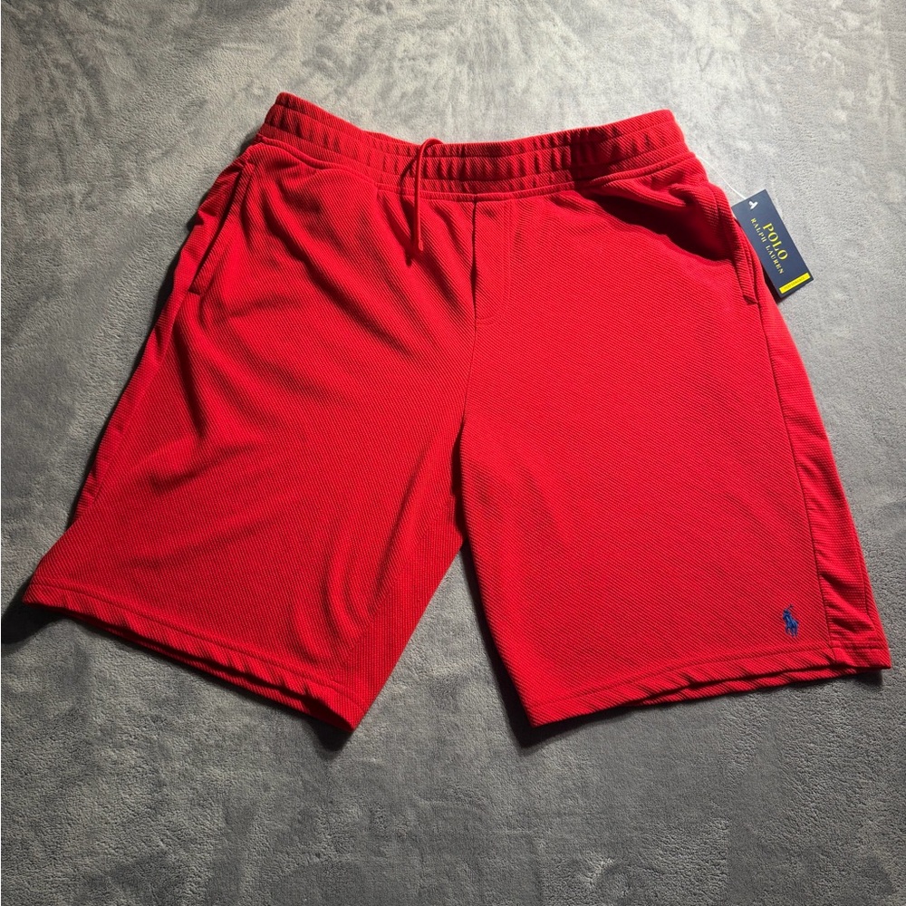 Polo by Ralph Lauren Men’s Bright Red Athletic Shorts
